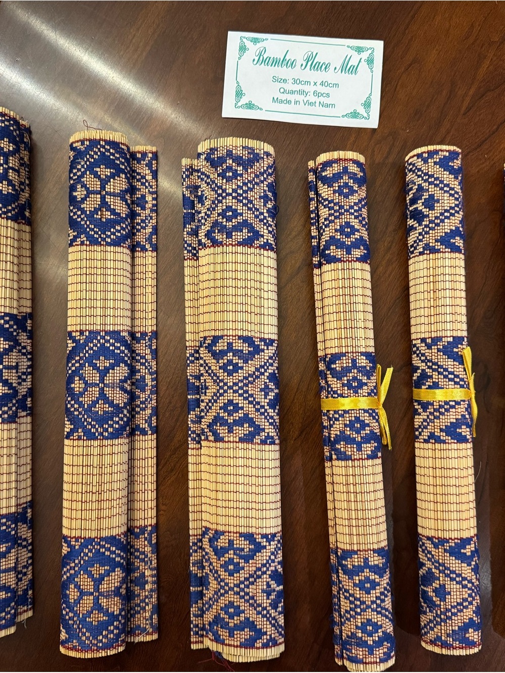 6 Bamboo Placemats